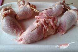 Pieczone nadziewane wytrybowane udka z kurczaka - przepis ze zdjęciami, krok 4