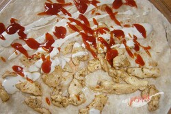 Przygotowanie przepisu Tortille nadziewane mięsem z kurczaka, krok 4