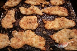 Przygotowanie przepisu Postrzępione kotleciki z kurczaka pieczone na blaszce, krok 6
