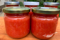 Przygotowanie przepisu Przecier czosnkowo-pomidorowy na zimno, którego nie trzeba pasteryzować i który się nie psuje., krok 6