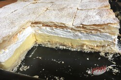 Przygotowanie przepisu Fałszywe ciasto francuskie z kremem, krok 16