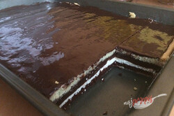 Ciasto twarogowe z budyniem czekoladowym - PRZEPIS ZE ZDJĘCIAMI, krok 20