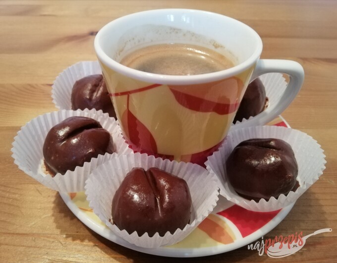 Przepis Ziarna kawy w czekoladzie bez pieczenia