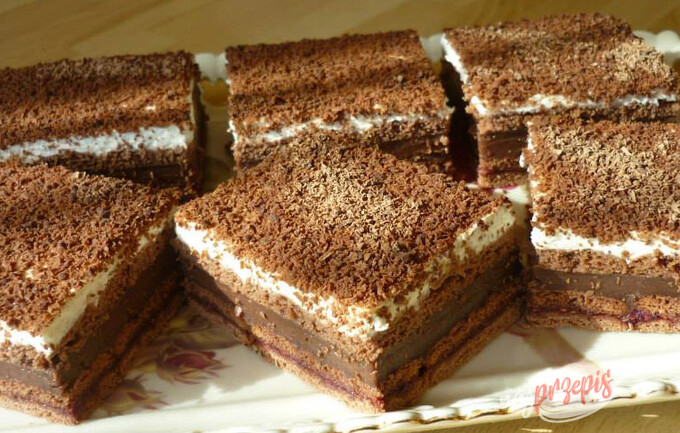 Przepis Ciasto z herbatników z czekoladą bez pieczenia