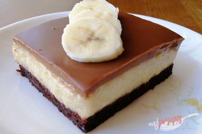 Przepis Bananowe ciasto z czekoladą