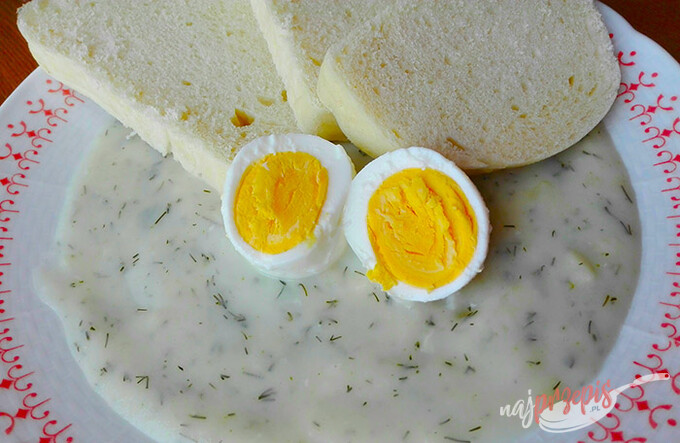 Przepis Sos koperkowy z jajkiem i knedlikami