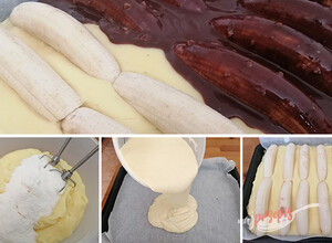 Przepis Pyszne sypane ciasto Banana Split
